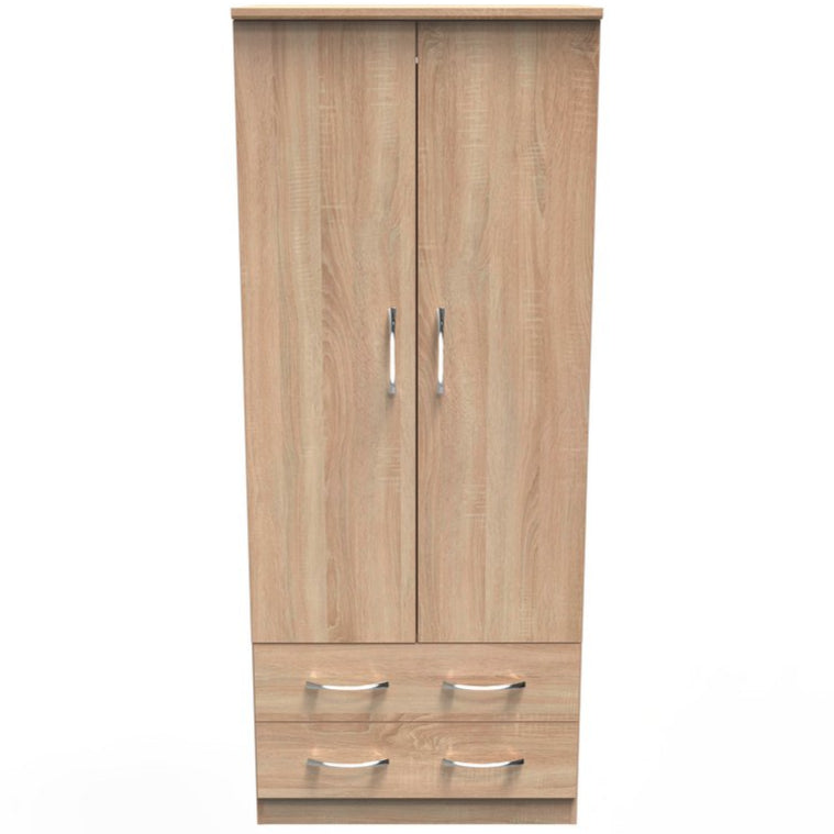 Avon 2 Drawer 2 Door Double Wardrobe