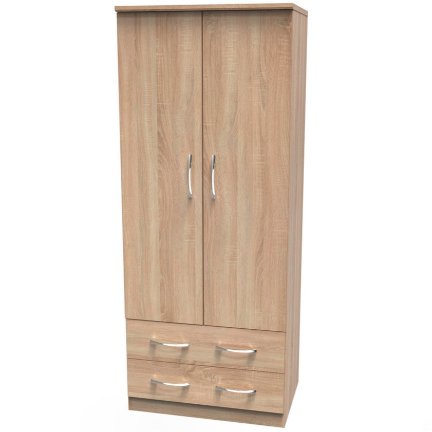 Avon 2 Drawer 2 Door Double Wardrobe