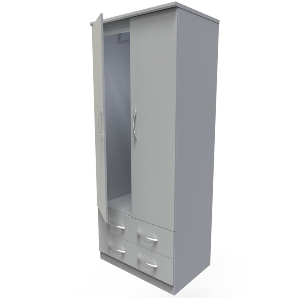Avon 2 Drawer 2 Door Double Wardrobe