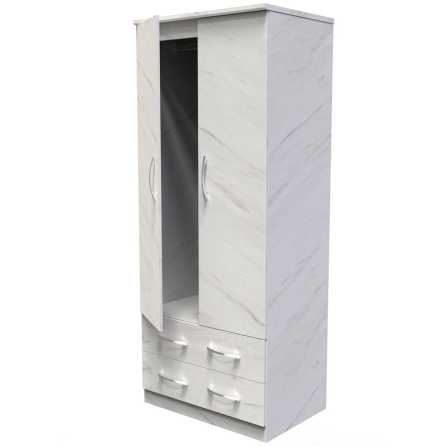 Avon 2 Drawer 2 Door Double Wardrobe