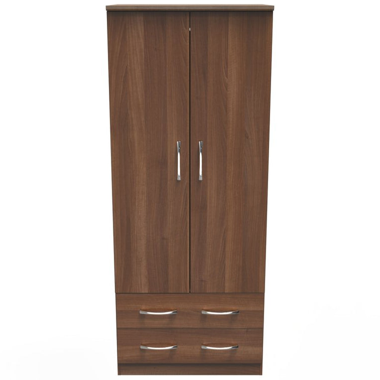 Avon 2 Drawer 2 Door Double Wardrobe