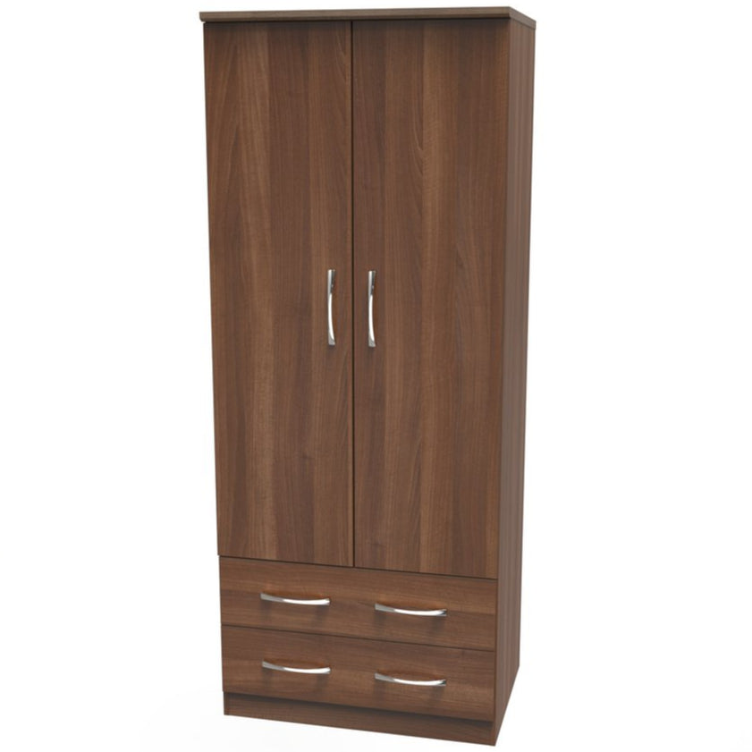 Avon 2 Drawer 2 Door Double Wardrobe