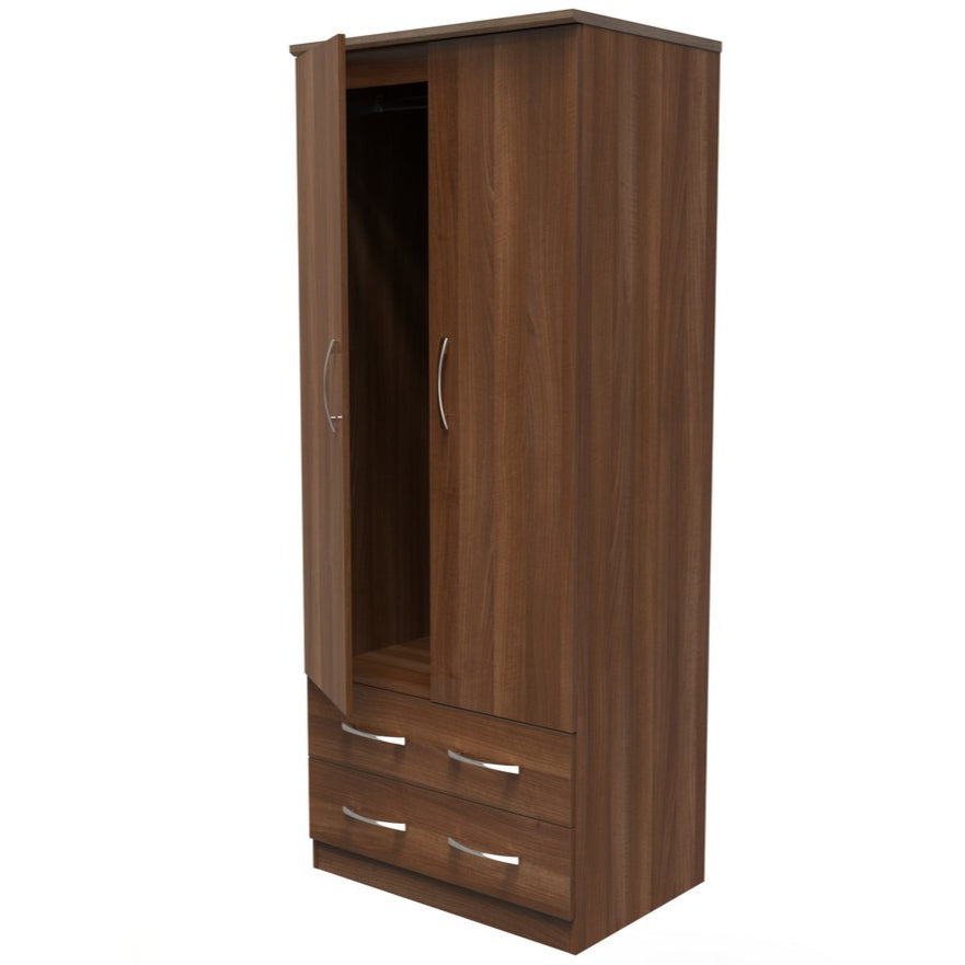 Avon 2 Drawer 2 Door Double Wardrobe