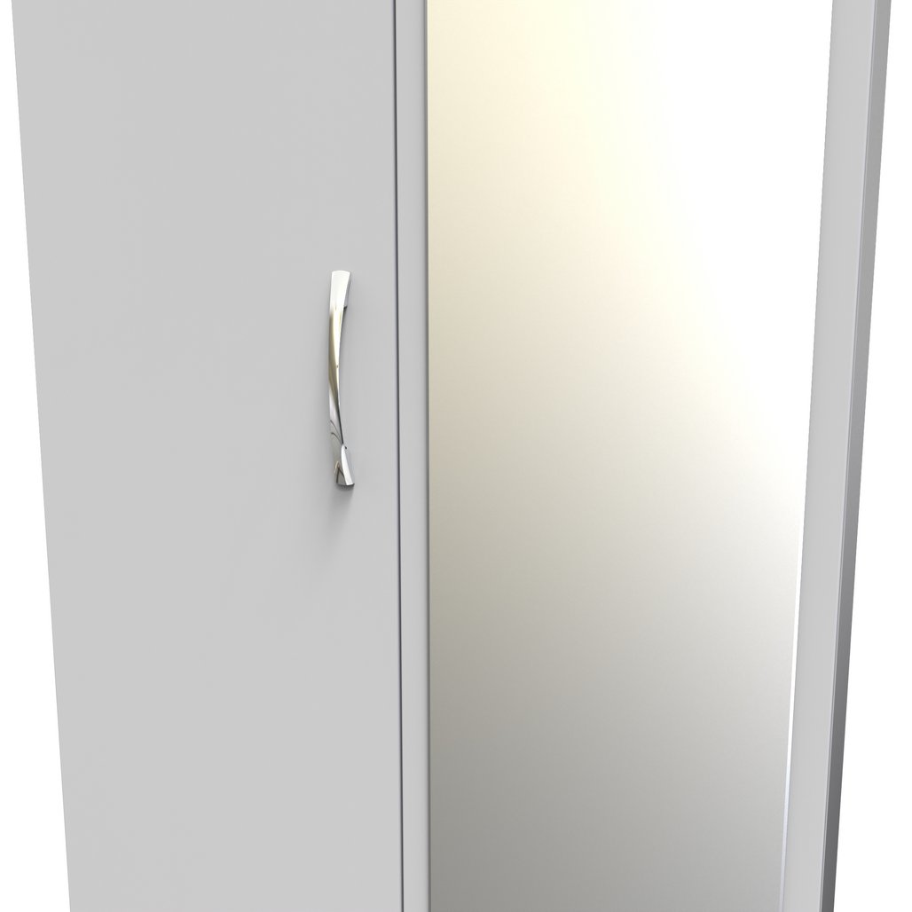 Avon Mirrored 2 Drawer 2 Door Double Wardrobe