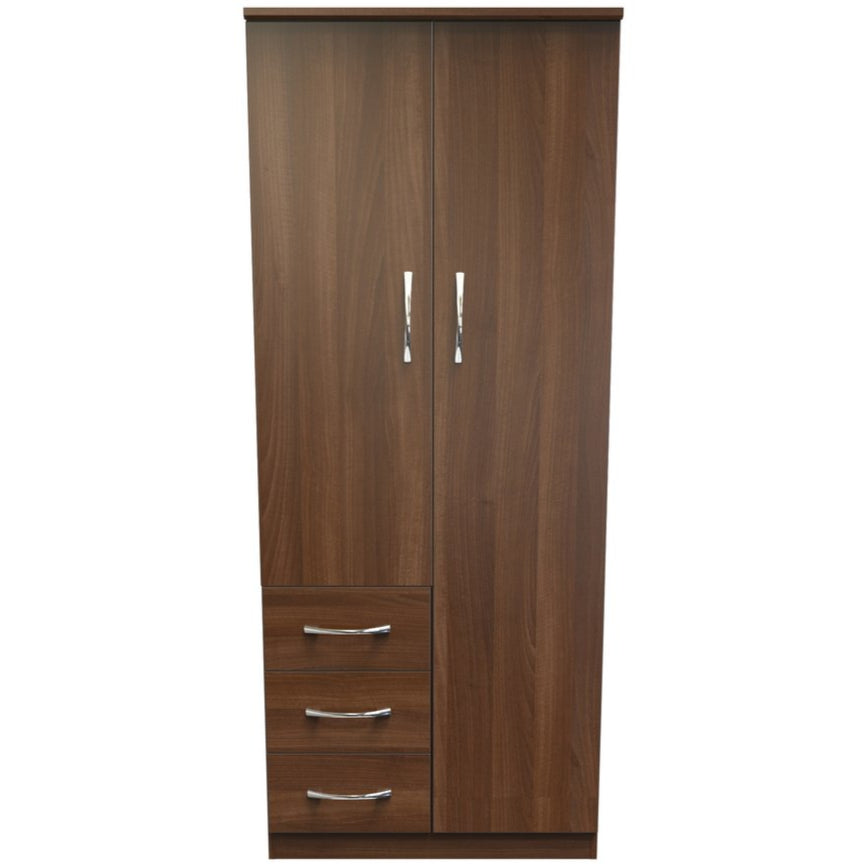 Avon 3 Drawer 2 Door Double Combination Wardrobe