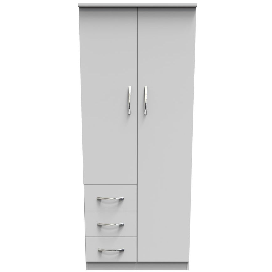 Avon 3 Drawer 2 Door Double Combination Wardrobe