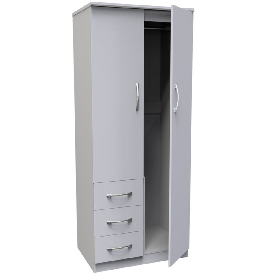 Avon 3 Drawer 2 Door Double Combination Wardrobe