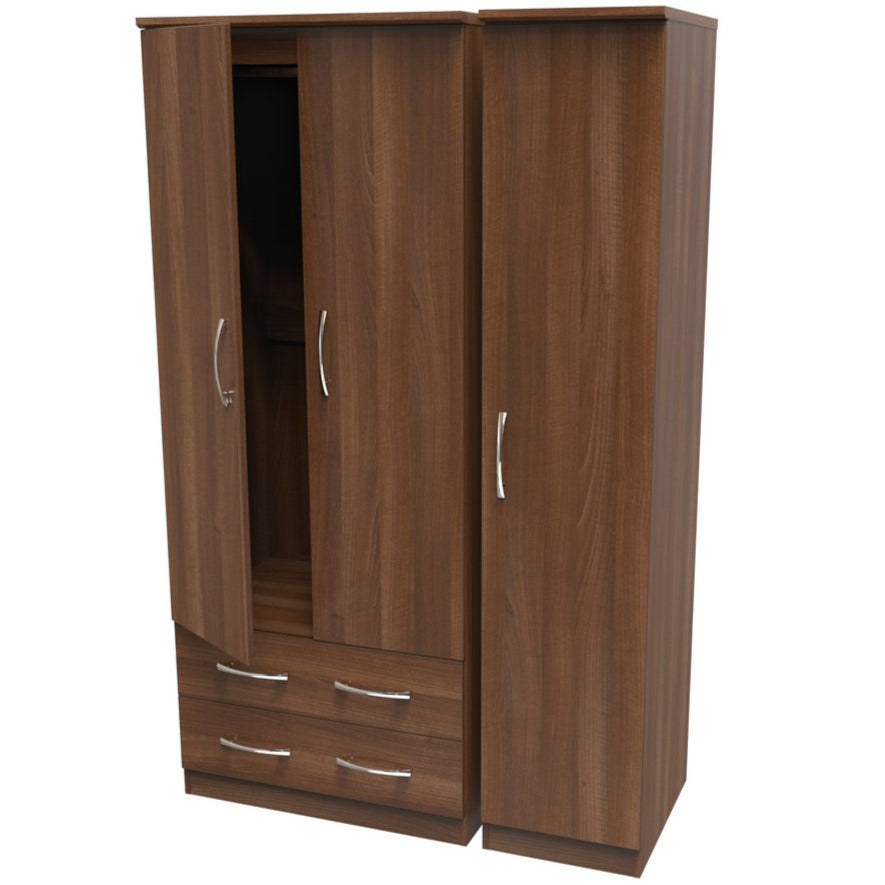 Avon 2 Drawer 3 Door Triple Wardrobe