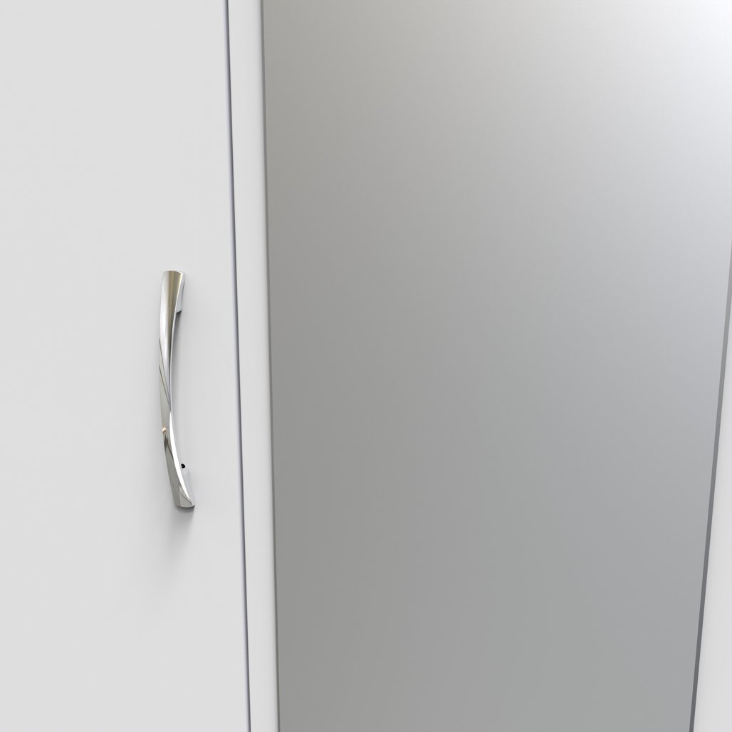 Avon Mirrored 4 Drawer 3 Door Triple Wardrobe