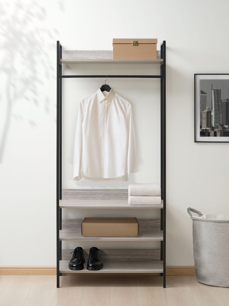 Alva Open Wardrobe with 2 Drawers 3 Piece Bedroom Set