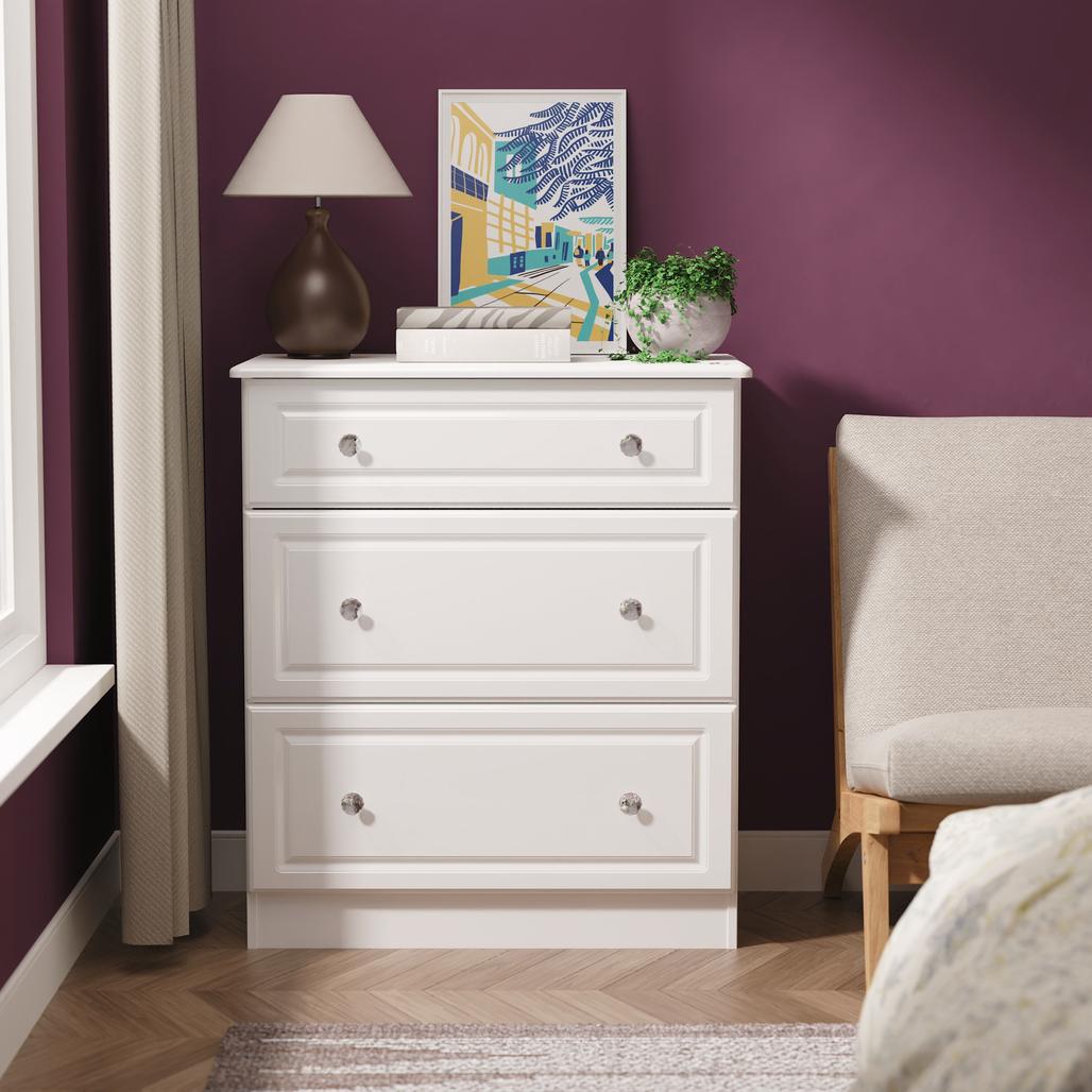 Balmoral 3 Drawer Deep Chest of Drawers