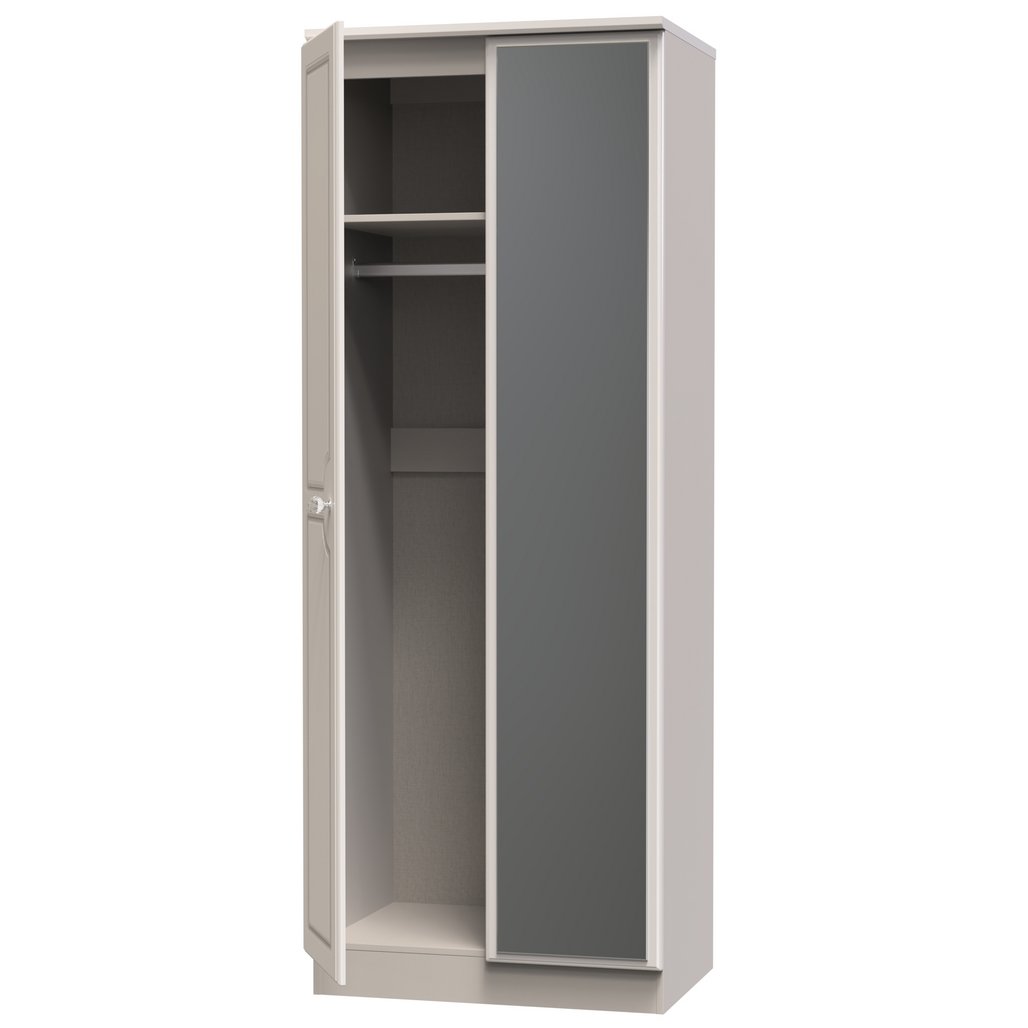 Balmoral Mirrored 2 Door Double Wardrobe