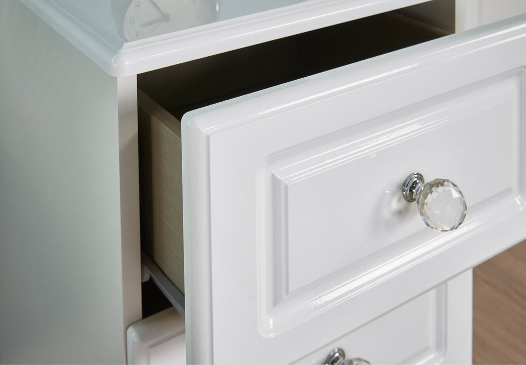 Balmoral 4 Drawer Bedside Table