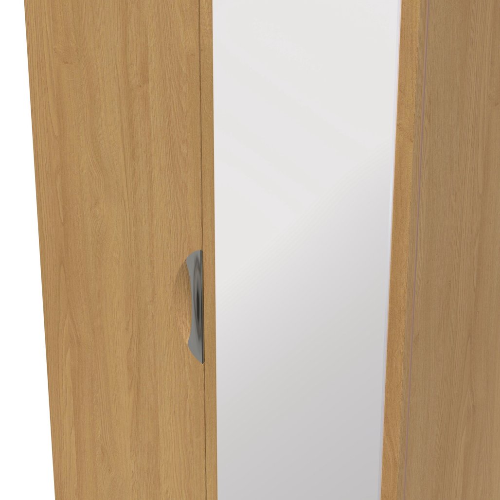 Camden Tall Mirrored 2 Drawer 2 Door Double Wardrobe