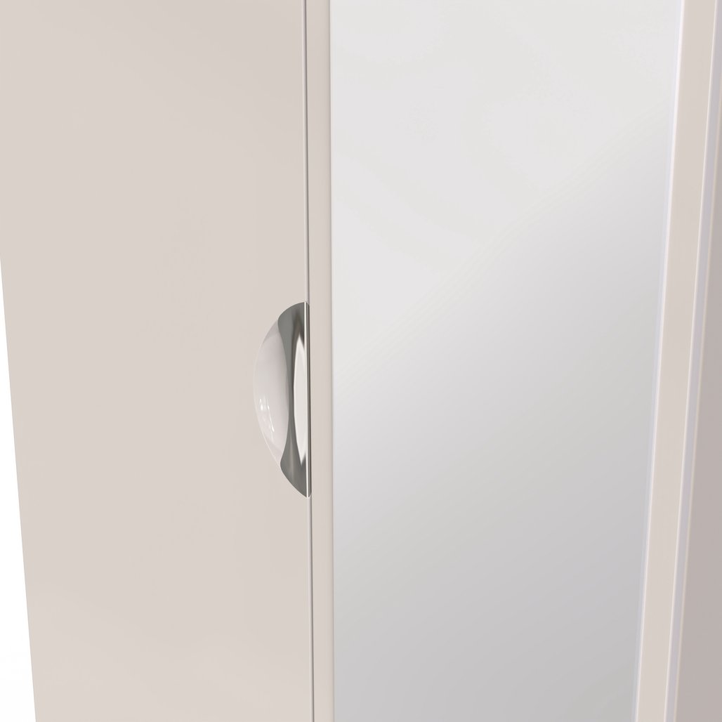 Camden Tall Mirrored 2 Door Double Wardrobe