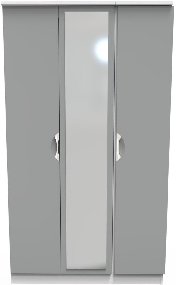 Camden Mirrored 3 Door Triple Wardrobe