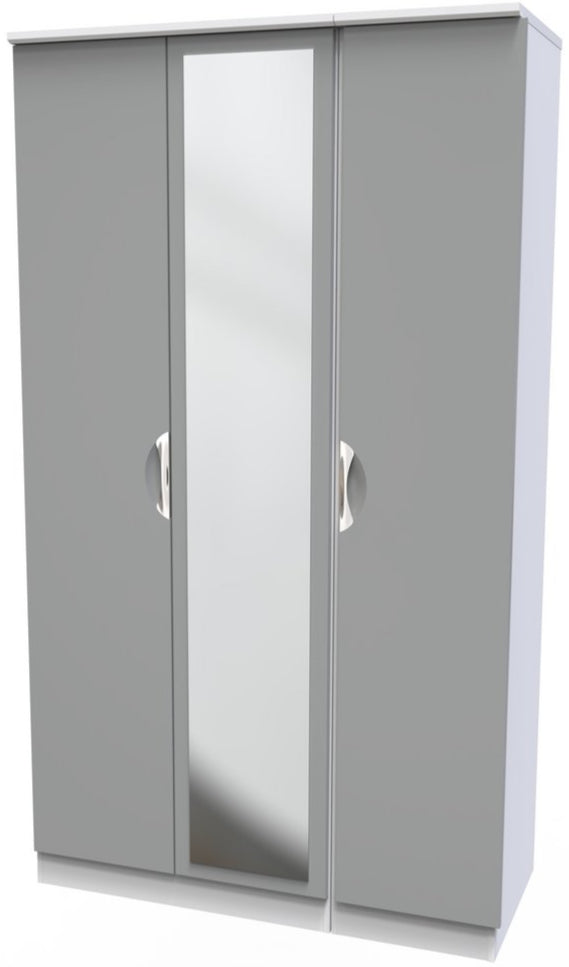 Camden Mirrored 3 Door Triple Wardrobe