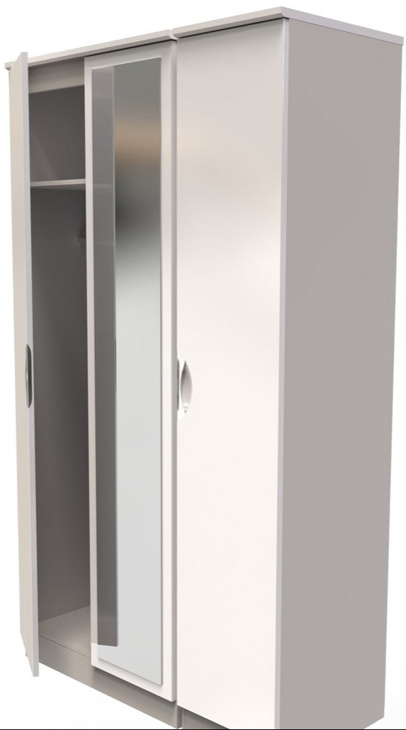 Camden Mirrored 3 Door Triple Wardrobe