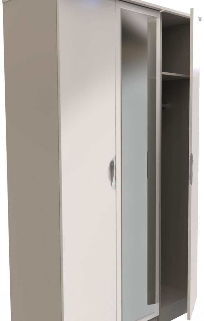 Camden Mirrored 3 Door Triple Wardrobe