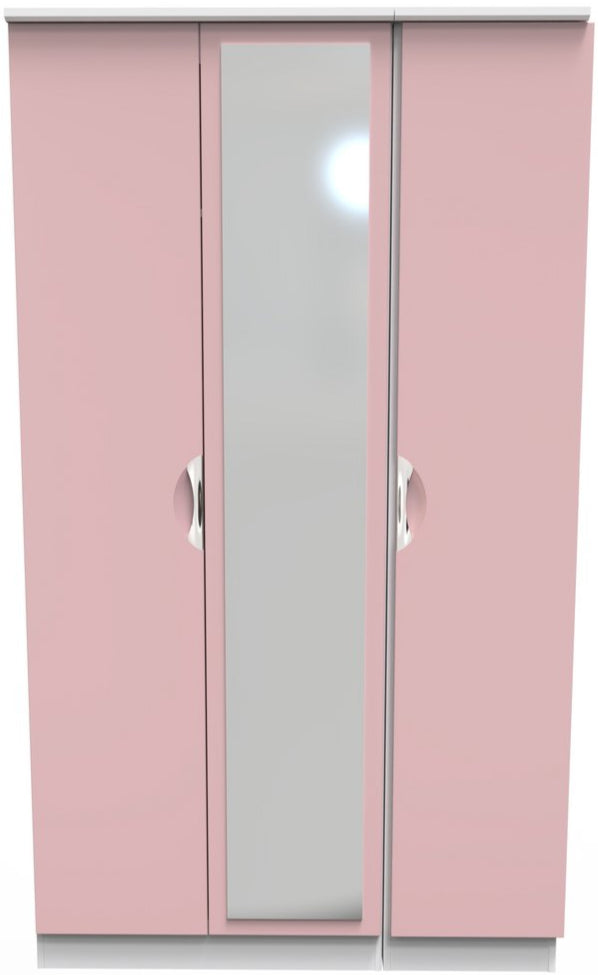 Camden Mirrored 3 Door Triple Wardrobe
