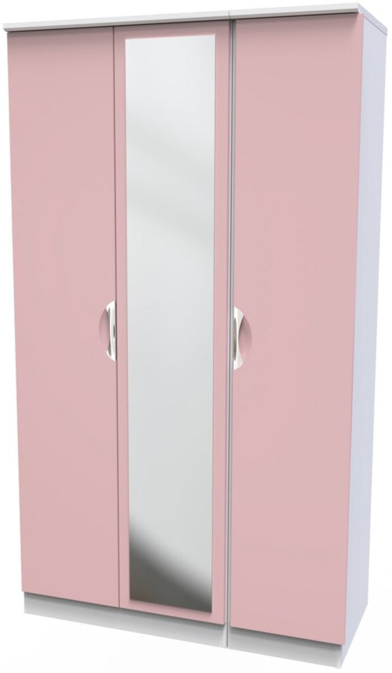 Camden Mirrored 3 Door Triple Wardrobe
