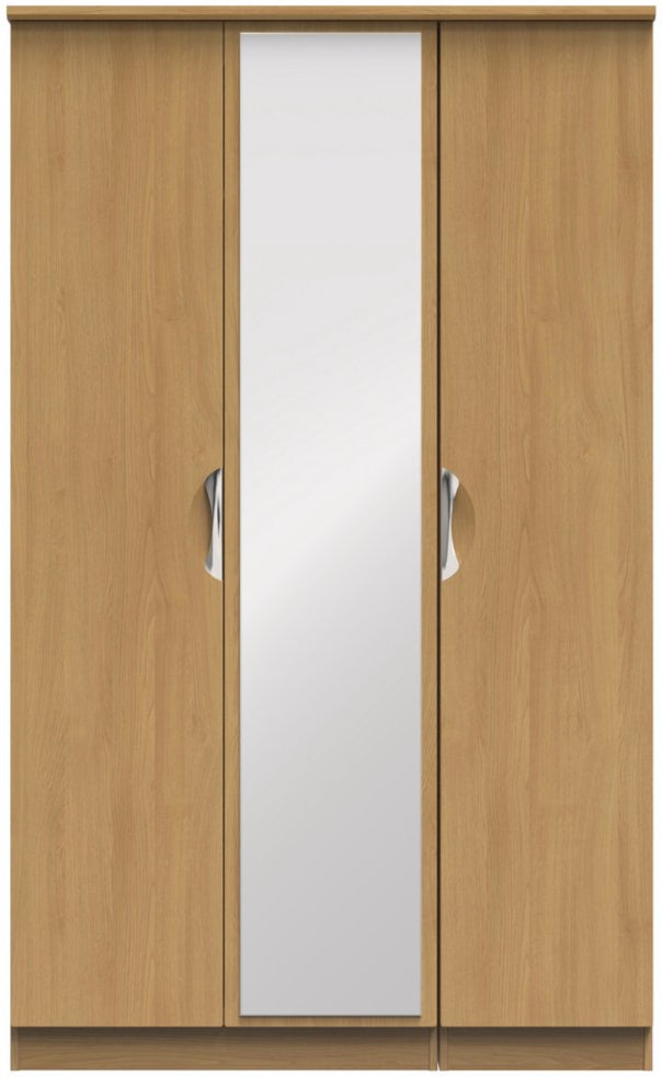 Camden Mirrored 3 Door Triple Wardrobe