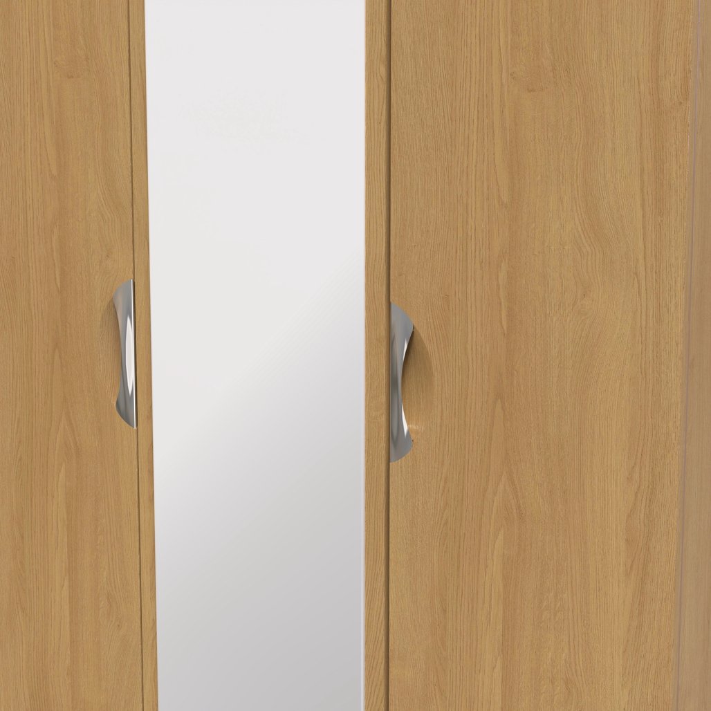 Camden Mirrored 3 Door Triple Wardrobe