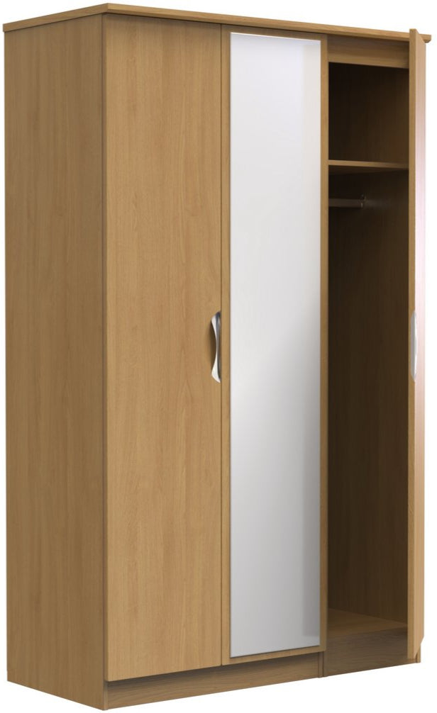 Camden Mirrored 3 Door Triple Wardrobe
