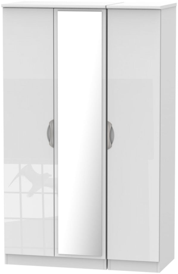 Camden Mirrored 3 Door Triple Wardrobe