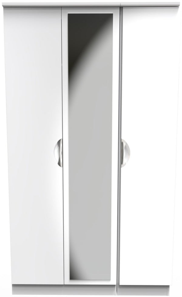 Camden Mirrored 3 Door Triple Wardrobe