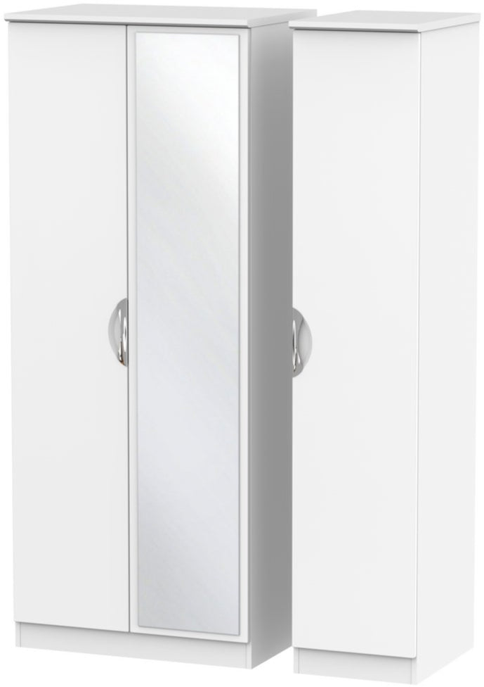 Camden Mirrored 3 Door Triple Wardrobe