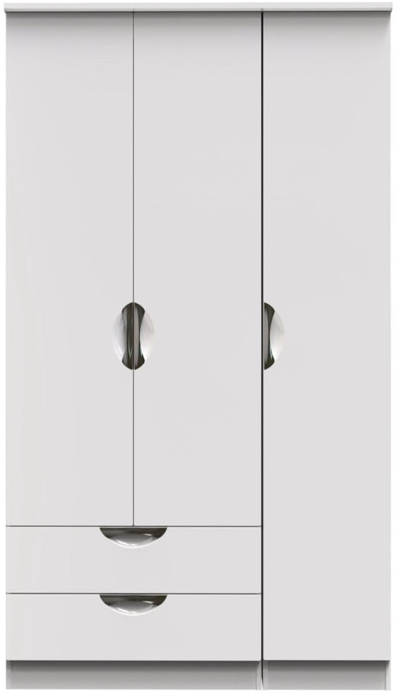 Camden Tall Large 2 Drawer 3 Door Triple Wardrobe