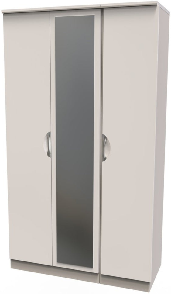 Camden Tall Mirrored 3 Door Triple Wardrobe
