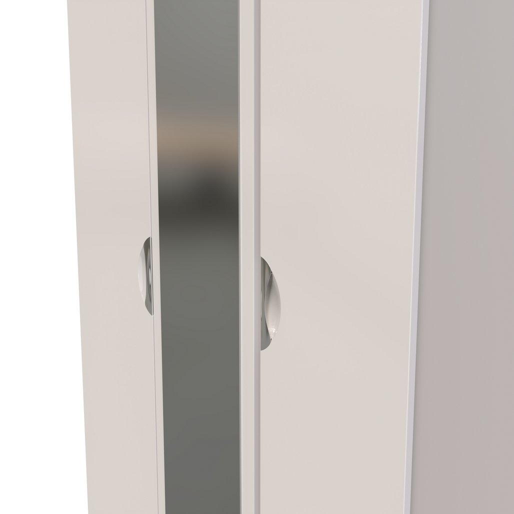 Camden Tall Mirrored 3 Door Triple Wardrobe