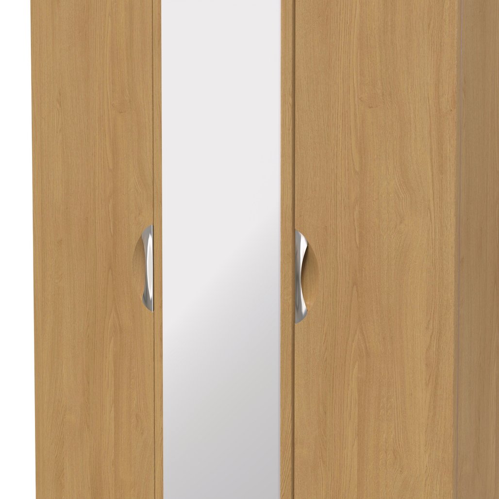 Camden Tall Mirrored 3 Door Triple Wardrobe