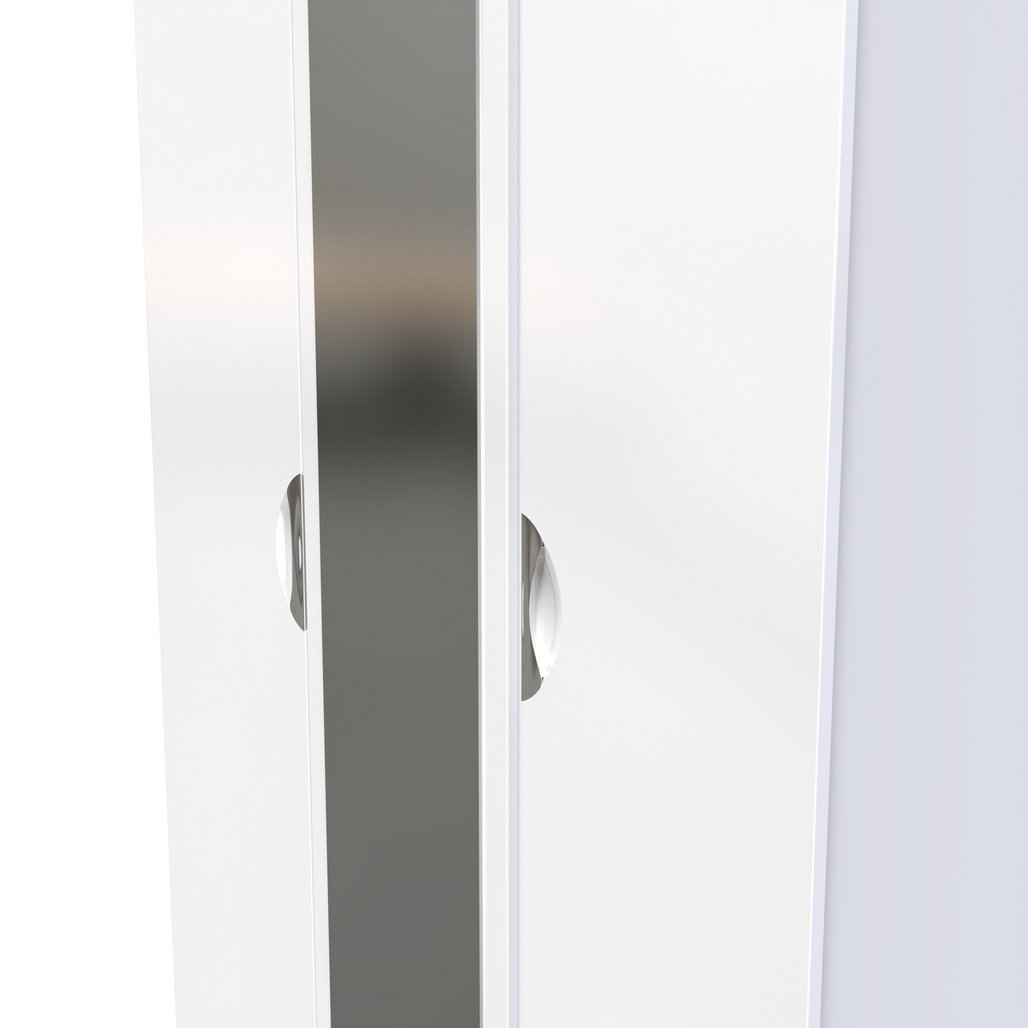 Camden Tall Mirrored 3 Door Triple Wardrobe
