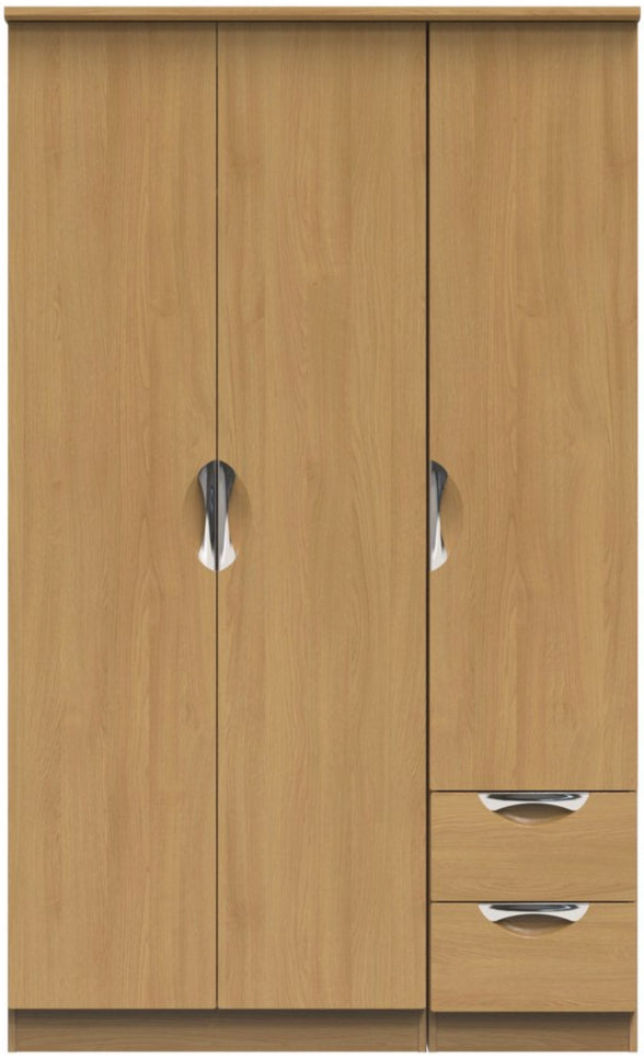 Camden 2 Drawer 3 Door Triple Wardrobe
