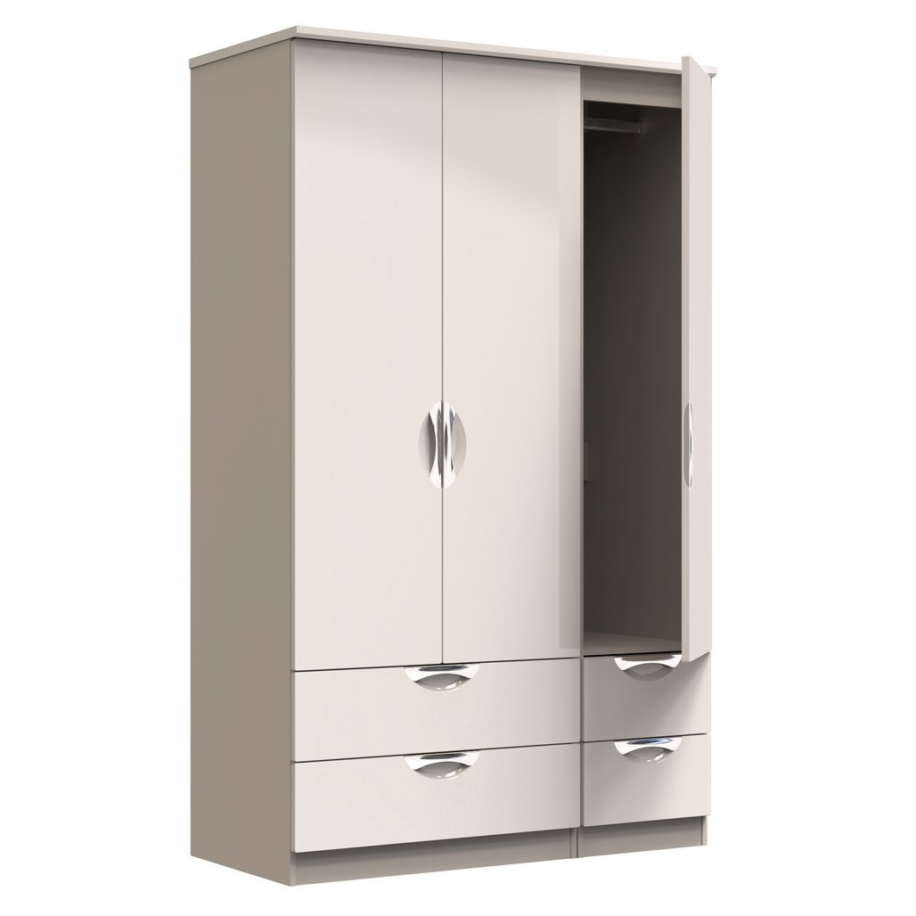 Camden 4 Drawer 3 Door Triple Wardrobe