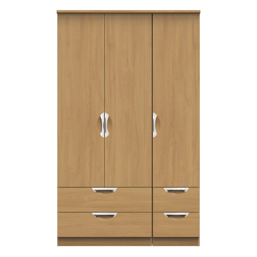 Camden 4 Drawer 3 Door Triple Wardrobe