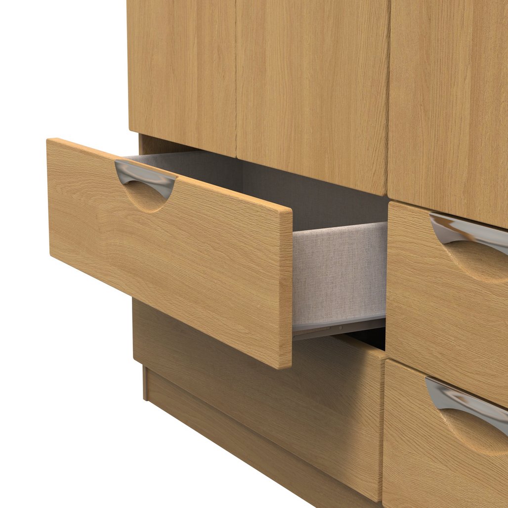 Camden 4 Drawer 3 Door Triple Wardrobe