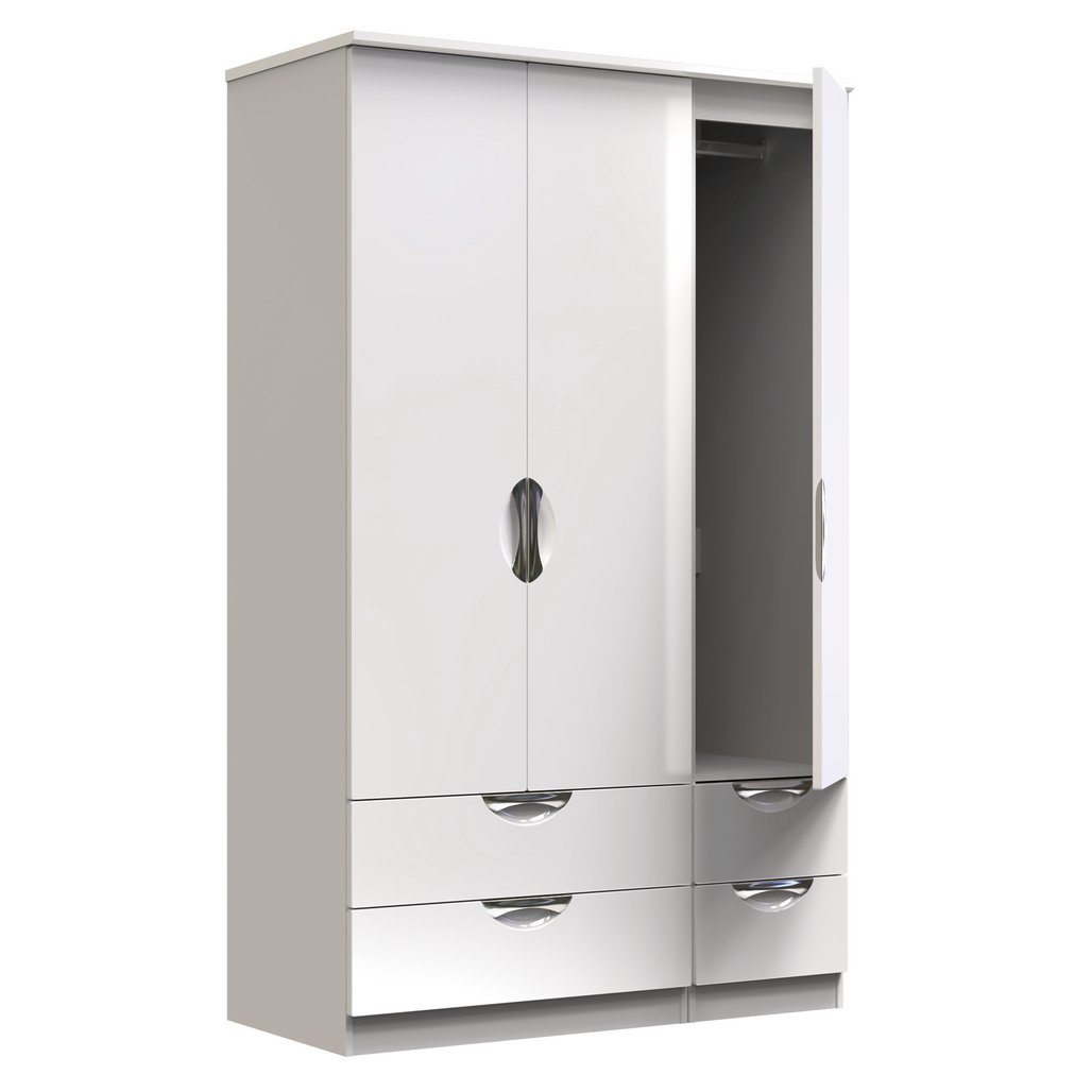 Camden 4 Drawer 3 Door Triple Wardrobe