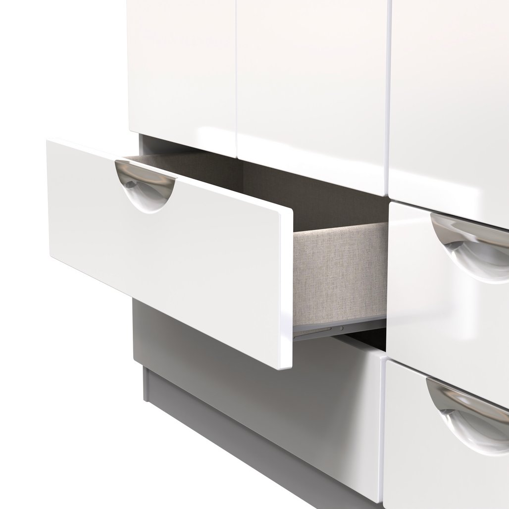 Camden 4 Drawer 3 Door Triple Wardrobe