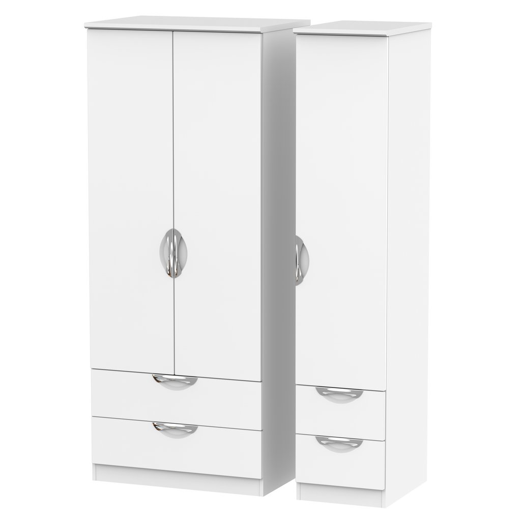 Camden 4 Drawer 3 Door Triple Wardrobe