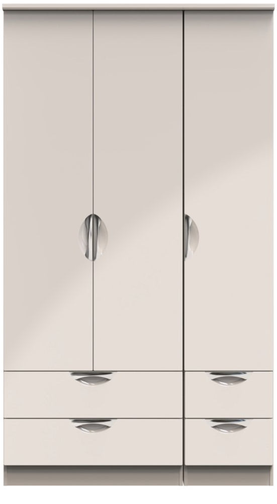 Camden Tall 4 Drawer 3 Door Triple Wardrobe