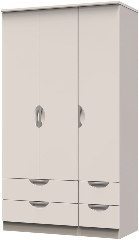 Camden Tall 4 Drawer 3 Door Triple Wardrobe