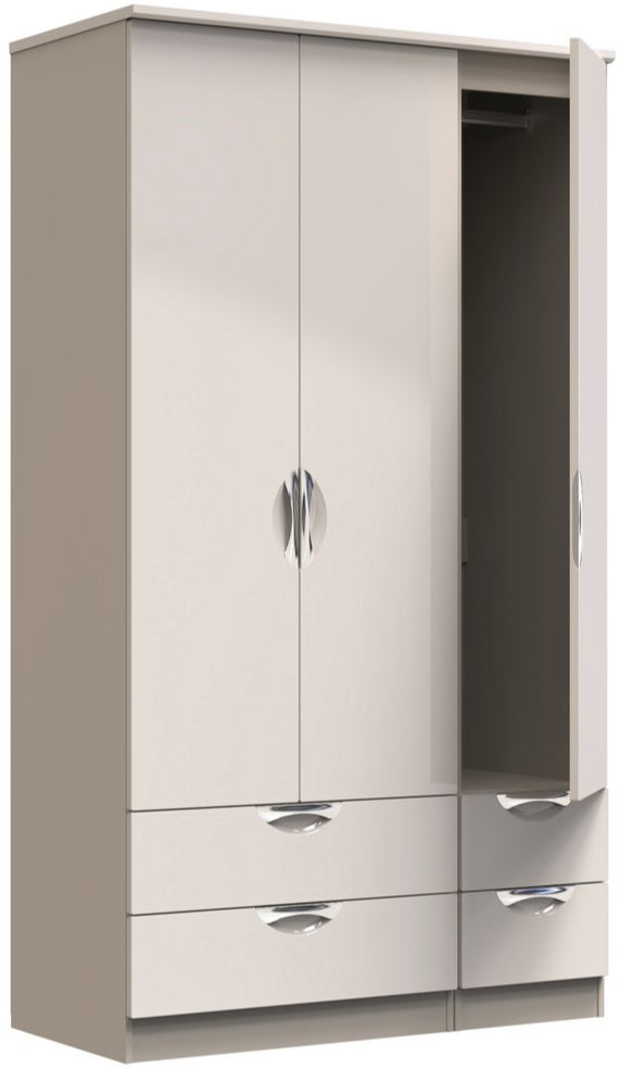 Camden Tall 4 Drawer 3 Door Triple Wardrobe