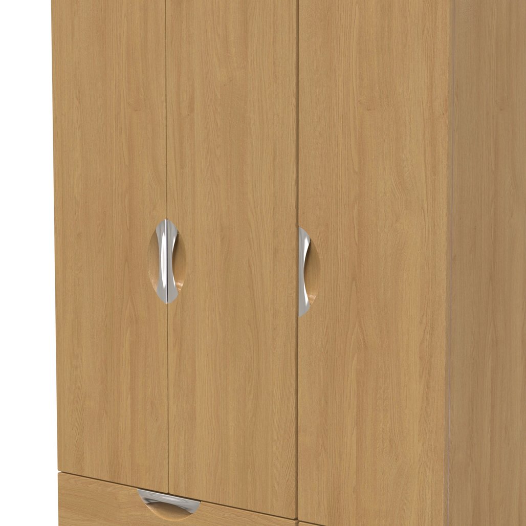 Camden Tall 4 Drawer 3 Door Triple Wardrobe