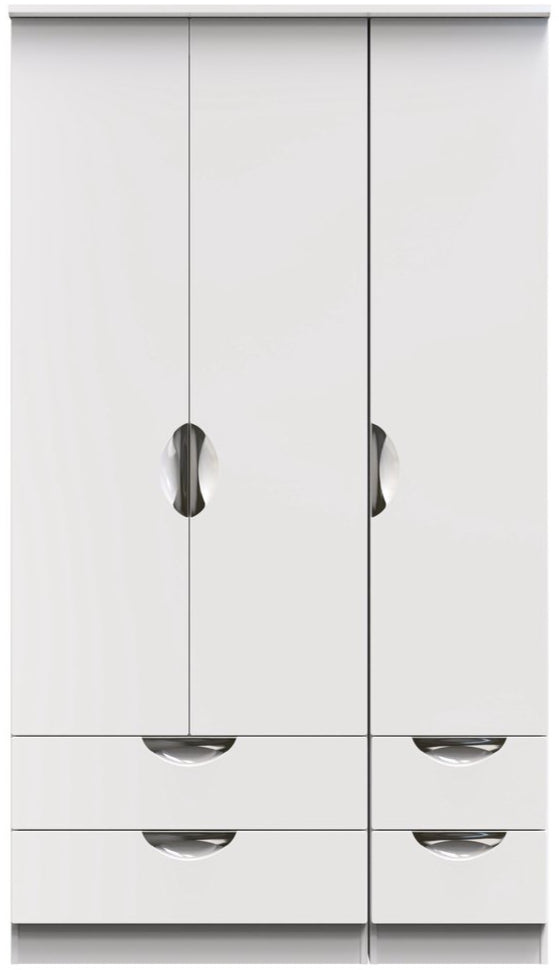 Camden Tall 4 Drawer 3 Door Triple Wardrobe