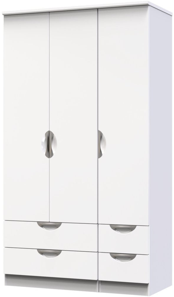 Camden Tall 4 Drawer 3 Door Triple Wardrobe