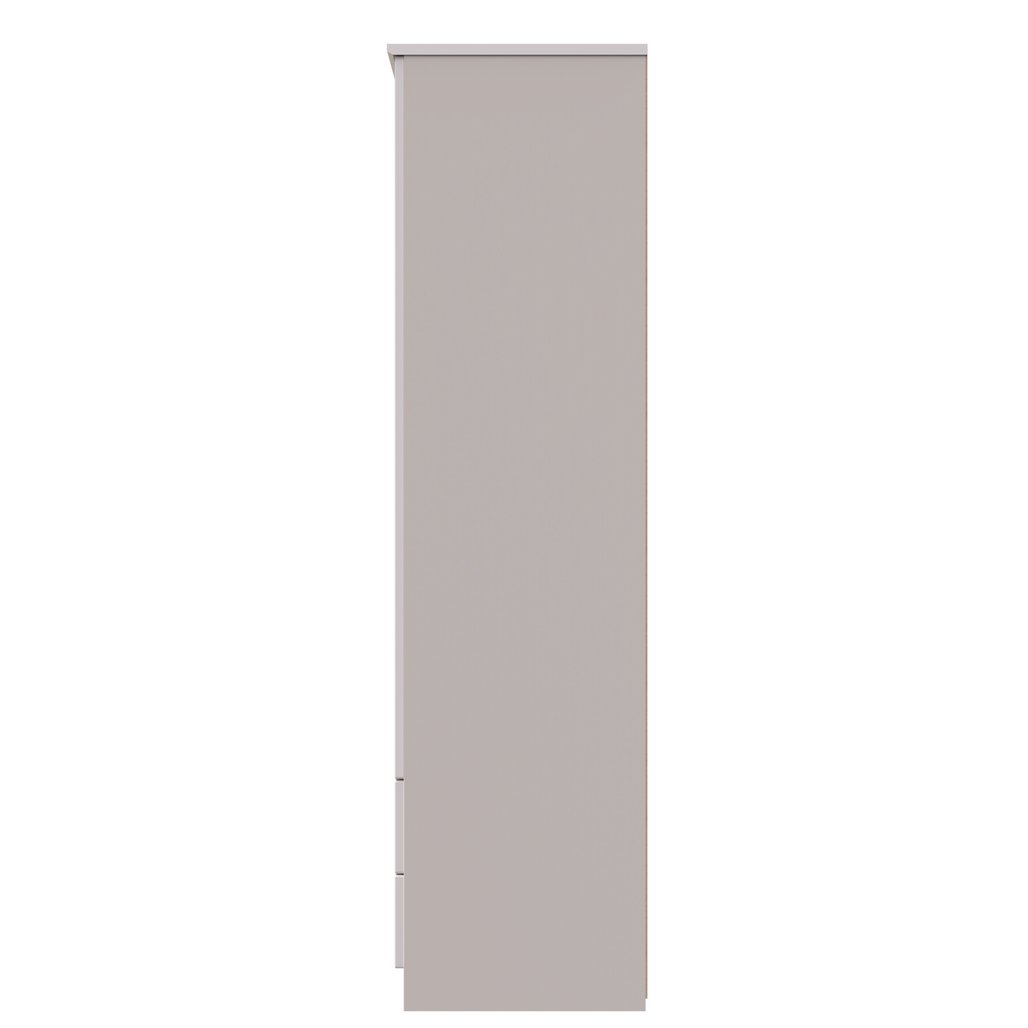 Camden Tall Mirrored 2 Drawer 3 Door Triple Wardrobe